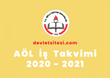 AÖL 2020 İş Takvimi