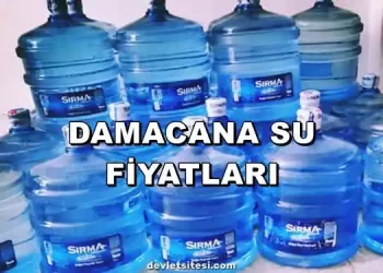 Damacana Su Fiyatları