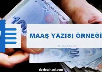 Maaş yazısı örneği Word indir