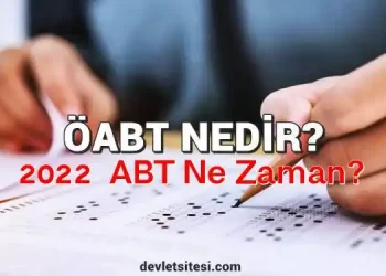 ÖABT nedir? 2022 öabt ne zaman