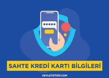 Sahte Kredi Kartı Bilgileri