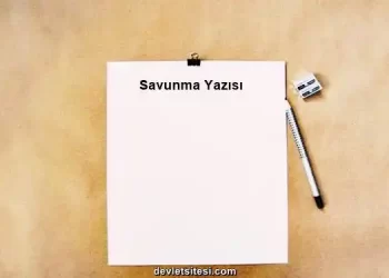 Savunma nasıl yazılır?