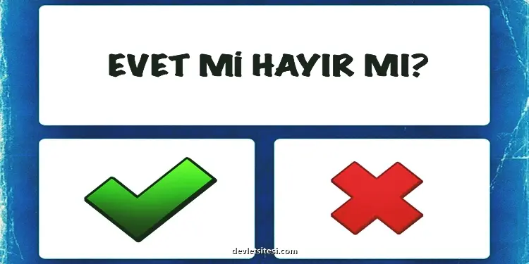 Evet hayır falı